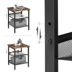 VASAGLE Nachttisch »LET24X«, Beistelltisch-Set, 2er-Set Sofatische, vintage -Vasagleau Geschaft 4af6a9a2 5690 4891 89dd 06489bfd046b