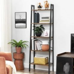 VASAGLE Standregal »LLS44MG LLS44X LLS45X«, Bücherregal, Leiterregal mit 4 Ebenen, vintage Grau -Vasagleau Geschaft 4cea2019 9c37 4e0f 8d1c f612006033e6