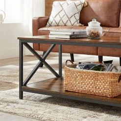 VASAGLE Couchtisch »LCT200B01«, Wohnzimmertisch,X-förmige Streben, 100 x 55 x 45 cm, Landhausstil, vintage 14 VASAGLE Couchtisch »LCT200B01«, Wohnzimmertisch,X-förmige Streben, 100 x 55 x 45 cm, Landhausstil, vintage -Vasagleau Geschaft 4eb0faea 89ac 41ee 919b 8938cfea9023