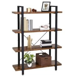 VASAGLE Bücherregal »LLS55BX LLS54BX LLS055B02«, stabiles Standregal, Wohnzimmerregal, vintage Greige-Schwarz -Vasagleau Geschaft 4f86d064 44c7 483b 8ced 94db1324e5f5