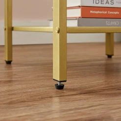 VASAGLE Nachttisch »LET512A10«, Beistelltisch, mit Schublade und Gitterablage, modern, weiß-goldfarben 15 VASAGLE Nachttisch »LET512A10«, Beistelltisch, mit Schublade und Gitterablage, modern, weiß-goldfarben -Vasagleau Geschaft 51f9bd10 474e 4945 8019 f2f5b26a9df4