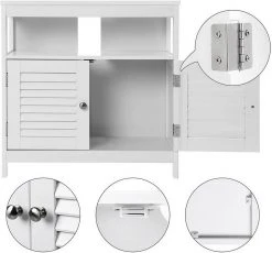 VASAGLE Waschbeckenunterschrank »BBC02WT« Unterschrank, 60 x 60 x 30 cm, weiß 15 VASAGLE Waschbeckenunterschrank »BBC02WT« Unterschrank, 60 x 60 x 30 cm, weiß -Vasagleau Geschaft 526677b1 6139 4329 859e f7d676bea466