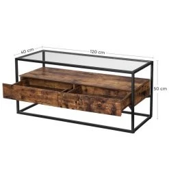 VASAGLE Lowboard »LTV051B01«, TV-Regal, Fernsehtisch, Couchtisch, Glastisch, vintage 20 VASAGLE Lowboard »LTV051B01«, TV-Regal, Fernsehtisch, Couchtisch, Glastisch, vintage -Vasagleau Geschaft 5416bba3 5c00 436d 893d b60a712bc078