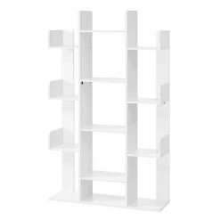 VASAGLE Bücherregal »LBC67BXV1 LBC067W01«, Standregal mit 13 Fächern, Aufbewahrungsregal, 86 x 25 x 140 cm, mit abgerundeten Ecken Vintage, Wei&szlig; -Vasagleau Geschaft 550ac176 c46c 4661 8b00 ed8d4964d811