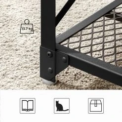 VASAGLE Couchtisch »LCT070B01«, Sofatisch mit Gitterablage, Stahlgestell mit seitlichen X-Streben, bis 50 kg belastbar, stabil, vintage -Vasagleau Geschaft 55bdf236 c697 4032 9cf8 e874f3204e0b