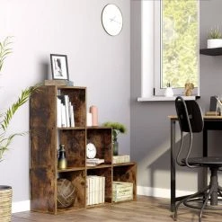 VASAGLE Raumteiler »LBC10 LBC63«, Bücherregal, Würfelregal, Leiterregal, Treppenregal, freistehend, für Büro, Wohnzimmer, Schlafzimmer Vintage, Weiß 31 VASAGLE Raumteiler »LBC10 LBC63«, Bücherregal, Würfelregal, Leiterregal, Treppenregal, freistehend, für Büro, Wohnzimmer, Schlafzimmer Vintage, Weiß -Vasagleau Geschaft 57d4c63b 5494 4b41 977b f366e39c88ea