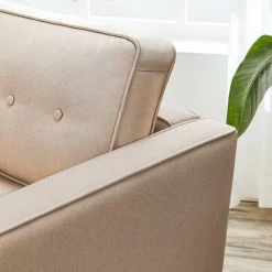 VASAGLE Relaxsessel »LAC003G01 LAC003M01«, Fernsehsessel, Loungesessel, mit Sitzkissen, für Wohnzimmer, Büro Beige, Grau -Vasagleau Geschaft 58e80974 6eca 4aa7 948f 59cee7f6b3bd