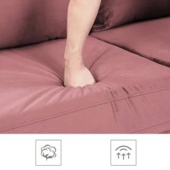 VASAGLE 3-Sitzer »LCS001«, Bezug aus Samt, Metallbeine, Klassisch bis modern, einfacher Aufbau, 183 x 78 x 88 cm Blau, Grau, Petrolfarben, Rosa -Vasagleau Geschaft 58ea9a5a efc0 4290 9c69 0a82e53ff065