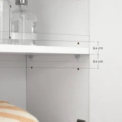 VASAGLE Badkommode »BBK140W01«, Badezimmerschrank, Sideboard mit Schublade, Badezimmer, Flur, 60 x 30 x 80 cm, weiß -Vasagleau Geschaft 5ed043b1 4104 4ed9 a276 7e37358d8cf3