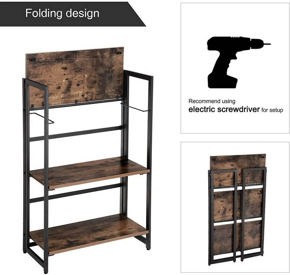 VASAGLE Standregal »LLS66X LLS88X«, Standregal, Bücherregal, Klappregal, vintage 5 VASAGLE Standregal »LLS66X LLS88X«, Standregal, Bücherregal, Klappregal, vintage – Bild 3