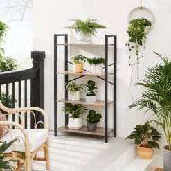 VASAGLE Bücherregal »LLS061B01 LLS60BX LLS060B02 LLS062B01«, Standregal, Stahlgestell, Büro und Flur, Industrie-Design Greige-schwarz, Vintage -Vasagleau Geschaft 67a77b3e 6e72 420b 8b5a e753418b5d8f