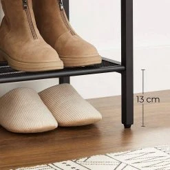 VASAGLE Schuhregal »LBS021B01«, Schuhschrank, für 14 Paar Schuhe, im Eingangsbereich, Industriestil, 100 x 30 x 90 cm -Vasagleau Geschaft 6905fbe6 0907 483e 9163 781bcc4b9632