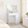 VASAGLE Schminktisch »RDT119W01«, Frisiertisch, Schminkkommode mit Spiegel, Aufbewahrungsfach, 1 Schublade, weiß -Vasagleau Geschaft 6c2a628d b9bf 47a1 a54e 27bb6843eedc