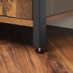 VASAGLE Bücherregal »LSC75«, Bücherschrank mit 3 Ablagen, 2 Lamellentüren, 70 x 30 x 121,5 cm Grau, Vintage -Vasagleau Geschaft 6dc8d897 0751 4599 9a11 4c6291e4e273