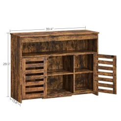 VASAGLE Anrichte »LBF003X01«, Beistellschrank, Küchenschrank mit Ablagen, Wohnzimmer, Esszimmer, Schlafzimmer, vintagebraun -Vasagleau Geschaft 7184b049 e838 4396 af9f 3fb53b8fd12b