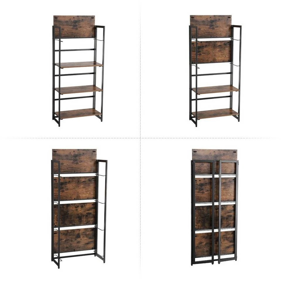 VASAGLE Standregal »LLS66X LLS88X«, Standregal, Bücherregal, Klappregal, vintage 13 VASAGLE Standregal »LLS66X LLS88X«, Standregal, Bücherregal, Klappregal, vintage – Bild 11