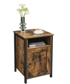 VASAGLE Nachtschrank »LET065B01« Beistelltisch mit Ablage, Metallgestell, Industrie-Design, vintage -Vasagleau Geschaft 720840b4 8757 40a1 9dc4 a4de4384b731