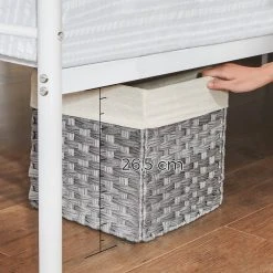 VASAGLE Metallbett »RMB061 RMB063«, Einzelbett, Doppelbett, mit Lattenrost und Bettgestell, für kleine Räume, Gästebett Schwarz, Weiß -Vasagleau Geschaft 77e05e1c 7b37 4cb0 89f0 623a8dea487a