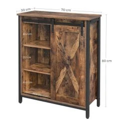 VASAGLE Aktenschrank »LSC88BX« Sideboard mit Schiebetür und verstellbaren Regalebenen, Homeoffice, Flur, Wohnzimmer, 70 x 30 x 80 cm, vintage 15 VASAGLE Aktenschrank »LSC88BX« Sideboard mit Schiebetür und verstellbaren Regalebenen, Homeoffice, Flur, Wohnzimmer, 70 x 30 x 80 cm, vintage -Vasagleau Geschaft 7835a675 9c16 4ab8 8eda dee25bd49e2c