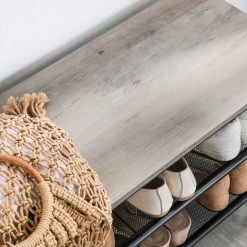 VASAGLE Schuhbank »LBS73 LBS74 LBS078«, Schuhregal mit Sitzfläche, Schuhablage, Flur, verschiedene Größen, vintage Grau -Vasagleau Geschaft 792af161 68c5 4850 8dc0 5fe79f823bda