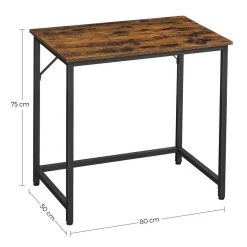 VASAGLE Schreibtisch »LWD41X LWD038 039 041 043«, Computertisch, 80/100/120/140 x 50 x 75 cm, Arbeitszimmer, Büro, einfacher Aufbau, Industrie-Design Grau, Vintage -Vasagleau Geschaft 7d033555 81a6 4f83 8de8 edc161b8e3e3