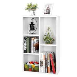 VASAGLE Bücherregal »LBC25WT LBC25NL«, Bücherschrank, 50 x 80 x 24 cm, eiche hell Natur, Wei&szlig; -Vasagleau Geschaft 7e965da4 0f6c 43e4 b9a5 9ecb87ffffbb