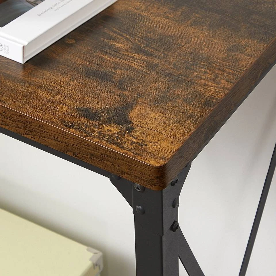 VASAGLE Konsolentisch »LNT088B01 LNT100B01«, Beistelltisch, Flurtisch, Sofatisch, 100 x 35 x 80 cm, für Wohnzimmer, Flur, vintagebraun-schwarz 6 VASAGLE Konsolentisch »LNT088B01 LNT100B01«, Beistelltisch, Flurtisch, Sofatisch, 100 x 35 x 80 cm, für Wohnzimmer, Flur, vintagebraun-schwarz – Bild 4