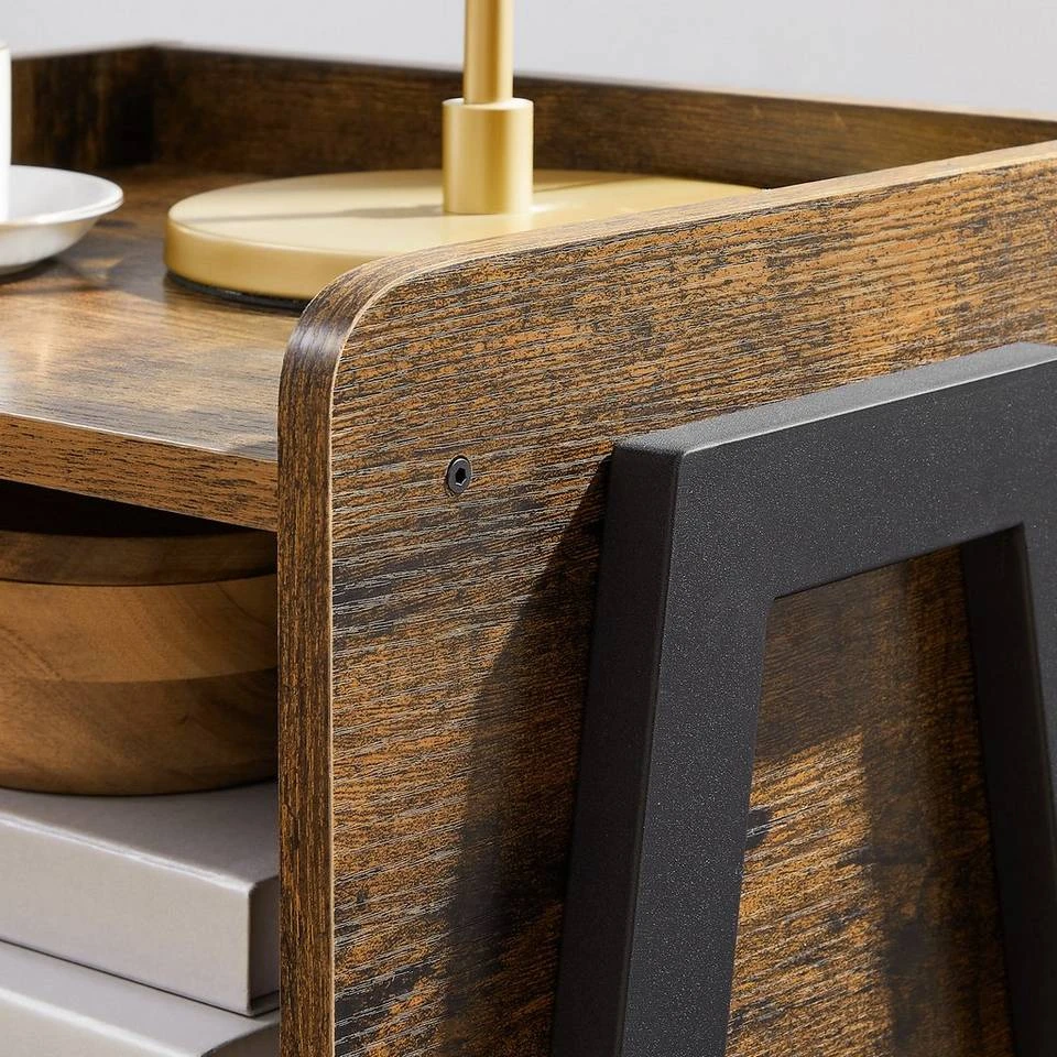 VASAGLE Nachttisch »LET54X LET799B01« (1-St), Beistelltisch, stapelbarer Nachtschrank, Metallbeine, vintage 17 VASAGLE Nachttisch »LET54X LET799B01« (1-St), Beistelltisch, stapelbarer Nachtschrank, Metallbeine, vintage – Bild 15