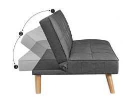 VASAGLE Schlafsofa »LCS701«, Schlafcouch, Bettsofa, 175 x 83 x 76 cm, Ausklappsofa, Wohnheim, grau Beige -Vasagleau Geschaft 81581ec5 af8a 40b7 b89e d72ca2fa9488