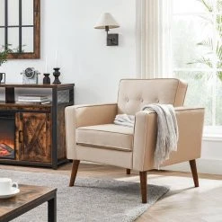 VASAGLE Relaxsessel »LAC003G01 LAC003M01«, Fernsehsessel, Loungesessel, mit Sitzkissen, für Wohnzimmer, Büro Beige, Grau -Vasagleau Geschaft 81a73442 97a5 4801 bdf8 178b005fcc6d