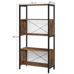 VASAGLE Bücherregal »LBC073B01«, Standregal, 5 Ebenen, Gitter-Rückwand, Wohnzimmer, Schlafzimmer, vintage 18 VASAGLE Bücherregal »LBC073B01«, Standregal, 5 Ebenen, Gitter-Rückwand, Wohnzimmer, Schlafzimmer, vintage -Vasagleau Geschaft 84135456 dfb5 4dce 8f8a c2e1e16b24a0