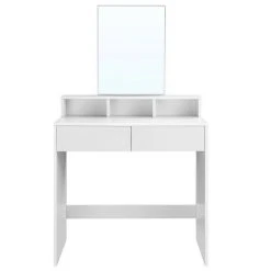 VASAGLE Schminktisch »RDT113W01«, Frisiertisch,Kosmetiktisch mit Spiegel und 2 Schubladen,weiß -Vasagleau Geschaft 8913d228 cb37 4ad7 9a2e 8369bf04e185