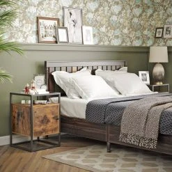 VASAGLE Nachttisch »LNT05BX«, Nachtschrank, Beistelltisch, Glastisch, vintage -Vasagleau Geschaft 8a43e6ad 1fb9 447e 8a92 f1e757d95833