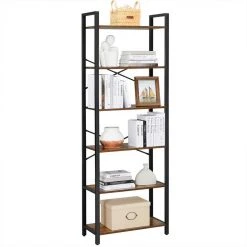 VASAGLE Bücherregal »LLS061B01 LLS60BX LLS060B02 LLS062B01«, Standregal, Stahlgestell, Büro und Flur, Industrie-Design Greige-schwarz, Vintage -Vasagleau Geschaft 8a800c1c fe3b 47bd 84f1 7b5ea667b6ed