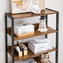 VASAGLE Bücherregal »LSC601B01«, Aufbewahrungsschrank, mit 2 Lamellentüren, 4 Ablagen, vintage 13 VASAGLE Bücherregal »LSC601B01«, Aufbewahrungsschrank, mit 2 Lamellentüren, 4 Ablagen, vintage -Vasagleau Geschaft 8eb2d80d 2b56 4b91 a2e3 bf63cc0cc251