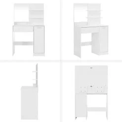 VASAGLE Schminktisch »RDT119W01«, Frisiertisch, Schminkkommode mit Spiegel, Aufbewahrungsfach, 1 Schublade, weiß -Vasagleau Geschaft 9047a85e 1319 4fea b9ac 784c63ba836c