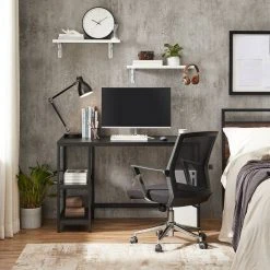 VASAGLE Computertisch »LWD047B16«, Schreibtisch, PC-Tisch, mit 2 Ablagen, für Büro, Wohnzimmer, schwarz -Vasagleau Geschaft 9228bc3f 1d2f 4231 8e45 5ae2f2dc615c