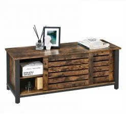 VASAGLE Lowboard »LTV41BX«, TV-Schrank für Fernseher bis 48 Zoll, Schuhschrank, Schiebetüren und verstellbarer Regalebene, Wohnzimmer, 110 x 40 x 45 cm -Vasagleau Geschaft 93ac0d45 306c 44aa b84d 804b729bdf0d