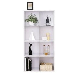 VASAGLE Raumteiler »LBC203 LBC24«, Würfelregal, Bücherschrank, freistehend, als Dekoration, Wohnzimmer, Schlafzimmer, Kinderzimmer Eiche Hell, Weiß, Vintage -Vasagleau Geschaft 94f125f5 16ac 4123 9cb6 a794669c262c