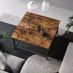 VASAGLE Couchtisch »LCT065B01«, Kaffeetisch, aus Stahl, mit Gitterablage, vintage -Vasagleau Geschaft 97924baa 7776 4507 ac70 22ddca941615