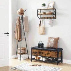 VASAGLE Sitzbank »LSB47BX LSB047B03«, Sitzbank, Eisen, vintage Haselnussbraun -Vasagleau Geschaft 998f7ee4 0eba 41ed 89f2 53786edda7e4