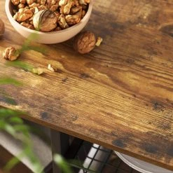 VASAGLE Standregal »KKS96X«, Metallregal aus Holz, Küche, mit Haken, 2 Metallkörben und Gitterfach, 80 x 35 x 95 cm, vintage -Vasagleau Geschaft 9a7e550d 4239 4440 b4e5 ffcb3354c2d5