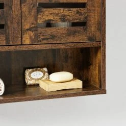 VASAGLE Hängeschrank »BBK121X01« Badezimmerschrank, Wandschrank, höhenverstellbarer Einlegeboden, 60 x 20 x 70 cm, vintage -Vasagleau Geschaft 9c545098 c278 4f0a a12f 28b147cc7bec