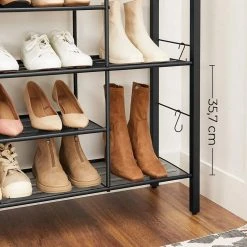 VASAGLE Schuhregal »LBS021B01«, Schuhschrank, für 14 Paar Schuhe, im Eingangsbereich, Industriestil, 100 x 30 x 90 cm -Vasagleau Geschaft 9d38d17a 8593 454f b9dc 54d8ab136750