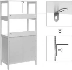 VASAGLE Badkommode »BBC81WT«, Hochschrank, Bücherregal, 60 x 32,5 x 122 cm, weiß 12 VASAGLE Badkommode »BBC81WT«, Hochschrank, Bücherregal, 60 x 32,5 x 122 cm, weiß -Vasagleau Geschaft 9d6adf77 7411 42a3 9963 e334b1d05ffd