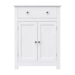 VASAGLE Badkommode »BBC61«, Badezimmerschrank, mit Schublade und verstellbarem Zwischenfach, Landhausstil, 60 x 30 x 80 cm, weiß -Vasagleau Geschaft a1ee3b8e 8a77 4ec7 8ab4 c257b06a653e