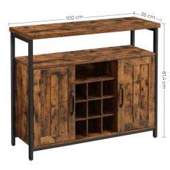 VASAGLE Sideboard »LSC094B01«, Küchenschrank, Weinschrank, mit 2 Türen, Breite 100 cm, für Wohnzimmer, Küche, vintage 19 VASAGLE Sideboard »LSC094B01«, Küchenschrank, Weinschrank, mit 2 Türen, Breite 100 cm, für Wohnzimmer, Küche, vintage -Vasagleau Geschaft a379bd61 6020 4c1e 9407 4828154480c4
