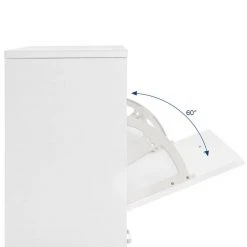 VASAGLE Schuhschrank »LBC602H LBC02WT« Schuhkommode, Trennwände verstellbar und abnehmbar, für 12 Paar Damenschuhe oder 8 Paar Herrenschuhe Eichefarben, Wei&szlig; -Vasagleau Geschaft a3885b87 9569 485e bb90 cc09a79c3af4