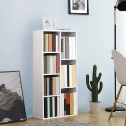 VASAGLE Bücherregal »LBC27NL LBC27WT LBC27BX«, Würfelregal, Standregal, eichefarben Natur, Vintage, Weiß -Vasagleau Geschaft a3bc5097 d332 470b 8904 55a51ba2d756