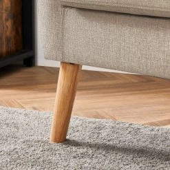 VASAGLE Relaxliege »LAC005G01 LAC005M01«, Loungesessel, mit Sitzkissen, Beine aus Massivholz, modern, für Wohnzimmer, Büro Beige, Grau -Vasagleau Geschaft a3c8a863 66f7 4863 8c08 1b96e04853da